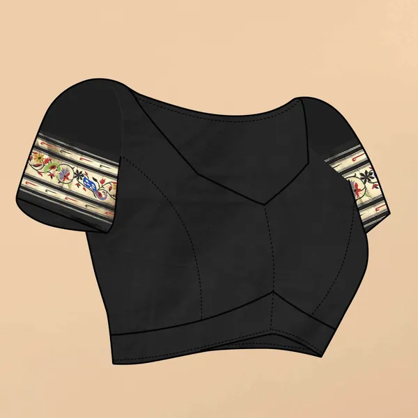 Black_Soft_Silk_Beautiful_Fully_Weaving_Saree_Unstiched_Blouse