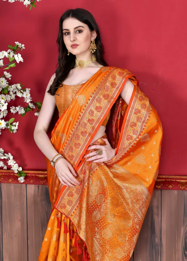 Mustard(Yellow)_Soft_Katan_Silk_With_Beautiful_Zari_Weaving_Pallu_With_Zari_Weaving_Border_Saree