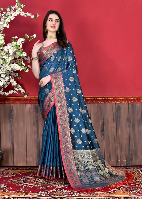 Blue_Soft_Katan_Silk_With_Beautiful_Zari_Weaving_Pallu_With_Zari_Weaving_Border_Saree