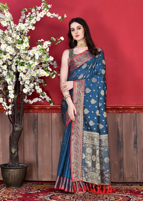 Blue_Soft_Katan_Silk_With_Beautiful_Zari_Weaving_Pallu_With_Zari_Weaving_Border_Saree