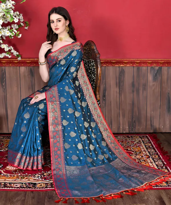 Blue_Soft_Katan_Silk_With_Beautiful_Zari_Weaving_Pallu_With_Zari_Weaving_Border_Saree