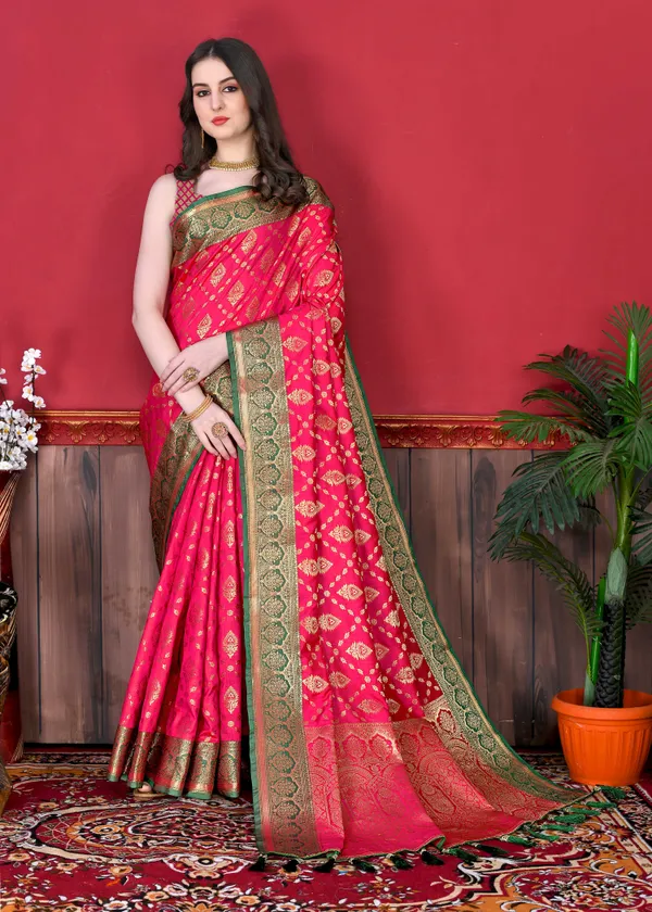 Pink_Soft_Katan_Silk_With_Beautiful_Zari_Weaving_Pallu_With_Zari_Weaving_Border_Saree