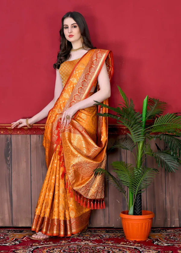 Mustard(Yellow)_Soft_Katan_Silk_With_Beautiful_Zari_Weaving_Pallu_With_Zari_Weaving_Border_Saree