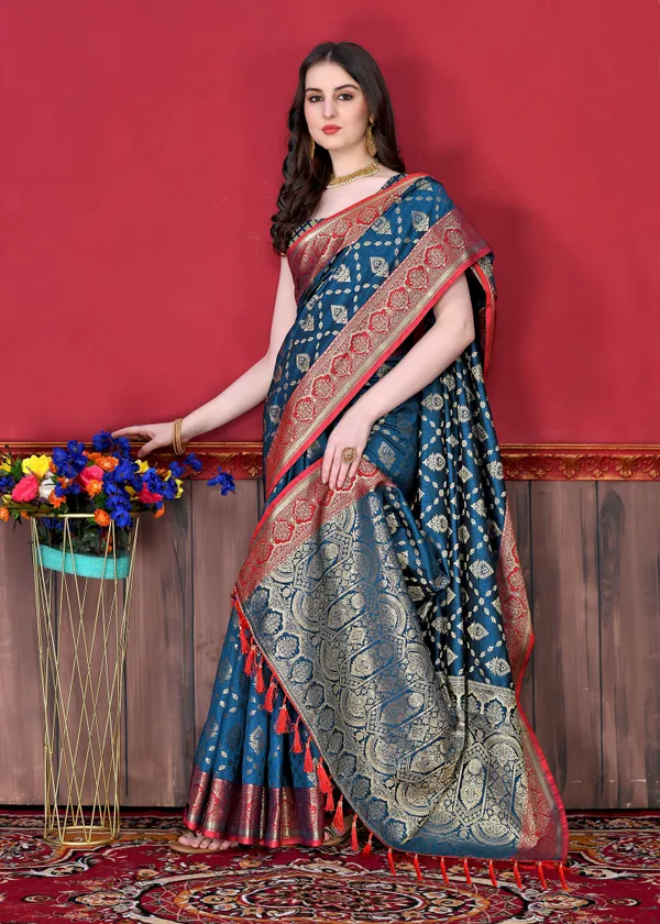 Blue_Soft_Katan_Silk_With_Beautiful_Zari_Weaving_Pallu_With_Zari_Weaving_Border_Saree