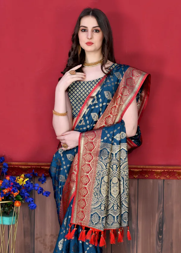 Blue_Soft_Katan_Silk_With_Beautiful_Zari_Weaving_Pallu_With_Zari_Weaving_Border_Saree