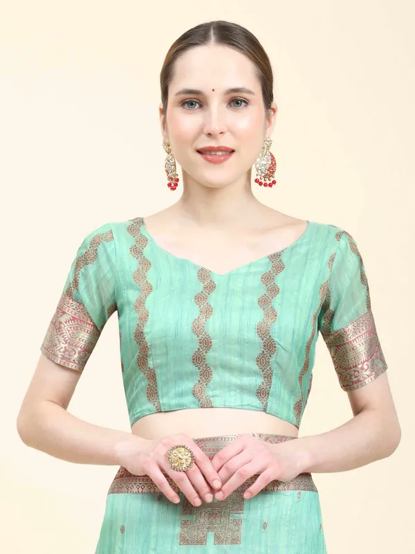 Sky_Blue_Katan_Silk_With_Zari_Weaving_Rich_Pallu_And_Contrast_Weaving_Small_Border_Saree