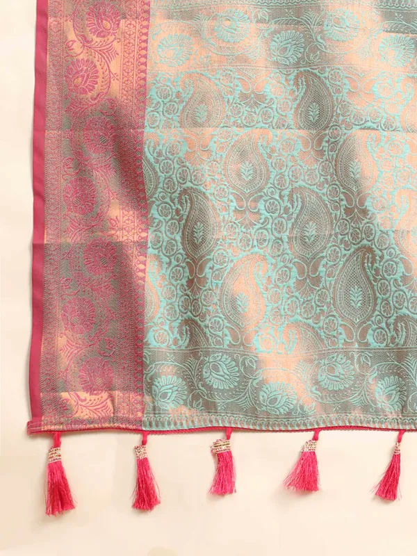 Sky_Blue_Katan_Silk_With_Zari_Weaving_Rich_Pallu_And_Contrast_Weaving_Small_Border_Saree