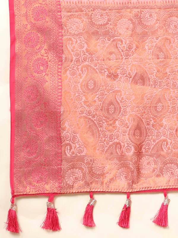 Pink_Katan_Silk_With_Zari_Weaving_Rich_Pallu_And_Contrast_Weaving_Small_Border_Saree