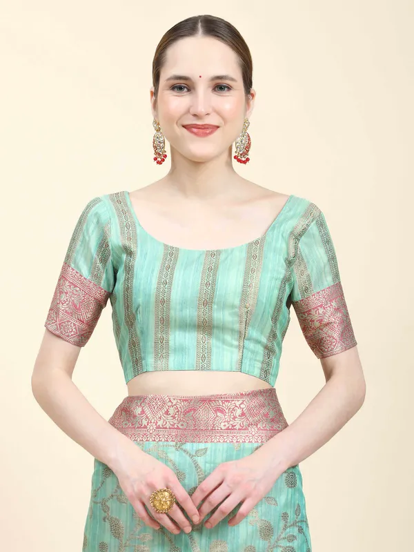 Sky_Blue_Katan_Silk_With_Zari_Weaving_Rich_Pallu_And_Contrast_Weaving_Small_Border_Saree