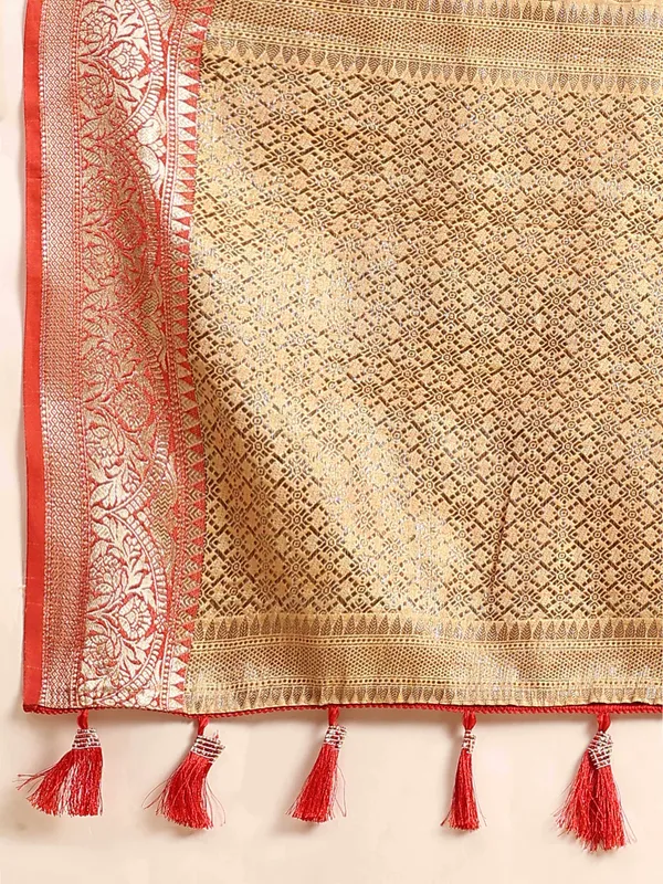 Yellow_Katan_Silk_With_Zari_Weaving_Rich_Pallu_And_Contrast_Weaving_Small_Border_Saree