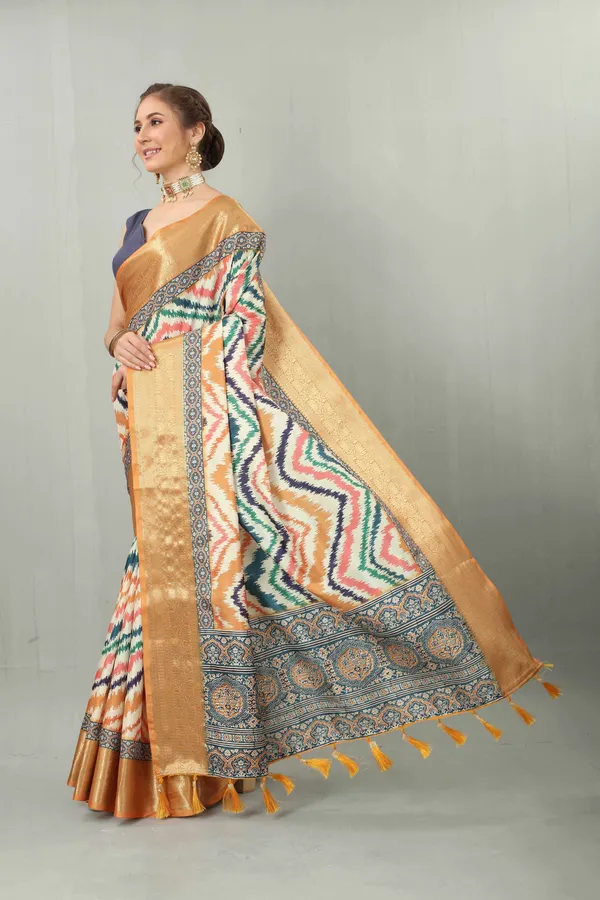 Yellow_Kanjeevaram_Silk_With_Rich_Golden_Zari_Wooven_Pallu_Saree