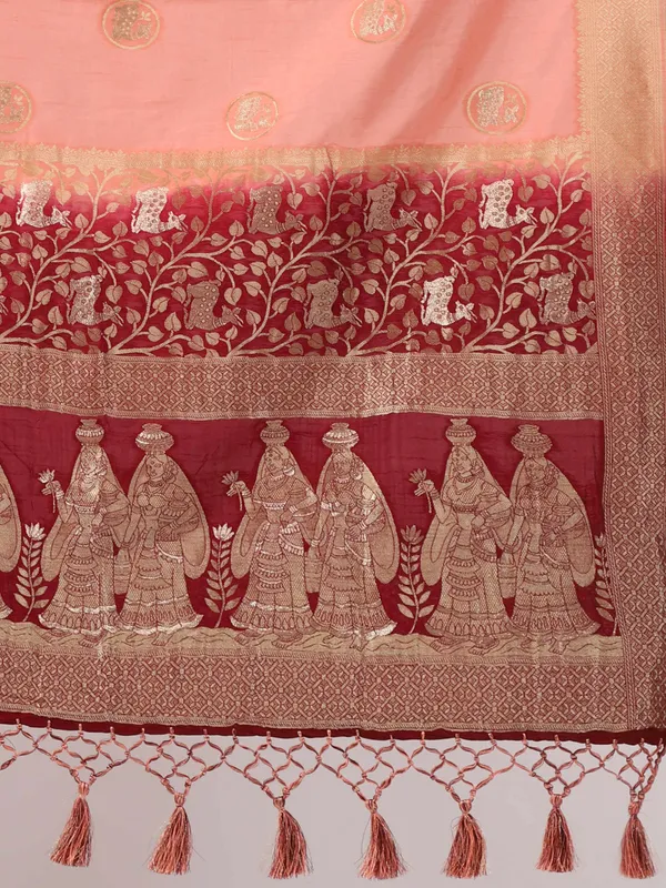 Multicolor_Viscose_Silk_Panihari_Pallu_&_Beautiful_Zari_Weaving_Border_Saree