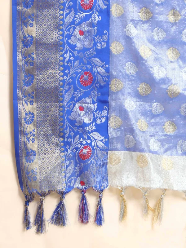 Pink_Blue_Soft_Banarasi_Tussar_Silk_With_Beautiful_Gold_Zari_Weaving_With_Rich_Pallu_Saree