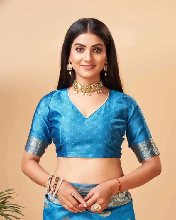 Sky_Blue_Jacquard_Self-Weaving_Saree_with_Rich_Pallu