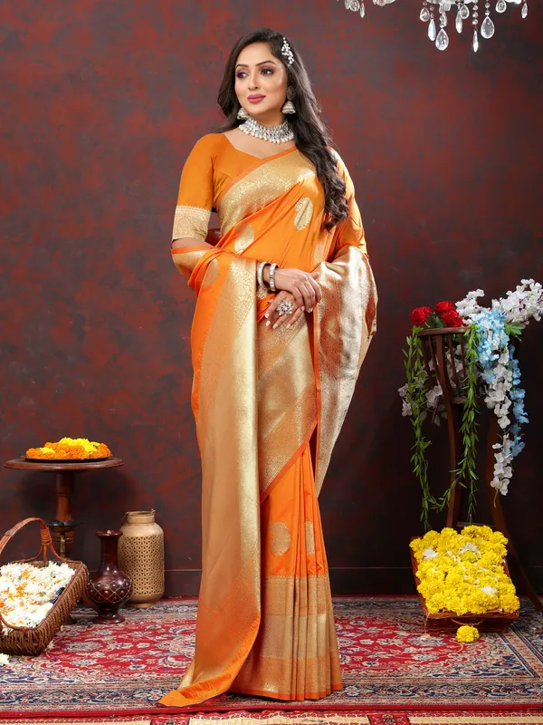 Mustard_Soft_Silk_With_Zari_Weaving_Design_And_Rich_Zari_Weaving_Pallu_Border_Saree