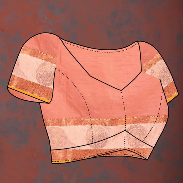 Peach_Soft_Cotton_With_Zari_Weaving_Design_And_Rich_Zari_Weaving_Pallu_Saree