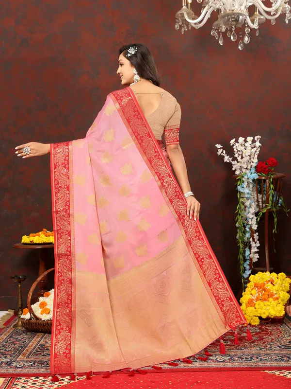 Pink_Soft_Cotton_With_Zari_Weaving_Design_And_Rich_Zari_Weaving_Pallu_Saree