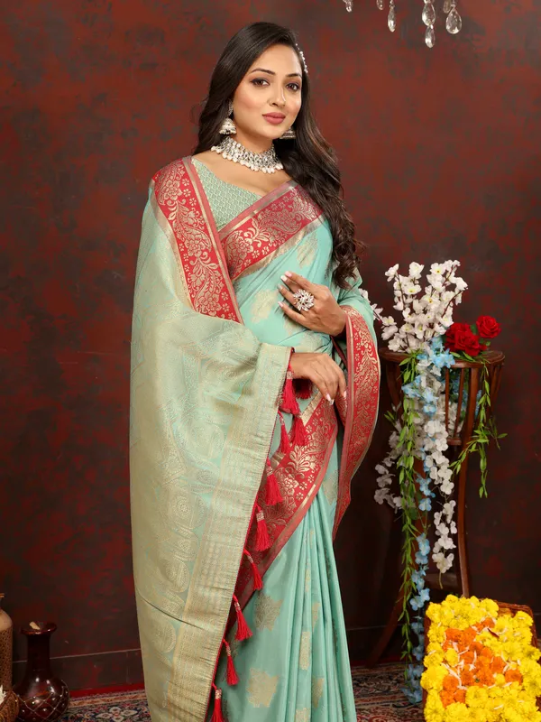 Sky_Blue_Soft_Cotton_With_Zari_Weaving_Design_And_Rich_Zari_Weaving_Pallu_Saree