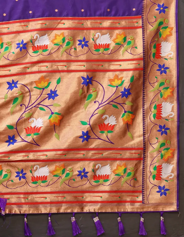 Blue_Soft_Paithani_Silk_With_Meenakari_Weaving_Design_And_Rich_Meenakari_Weaving_Pallu_Saree