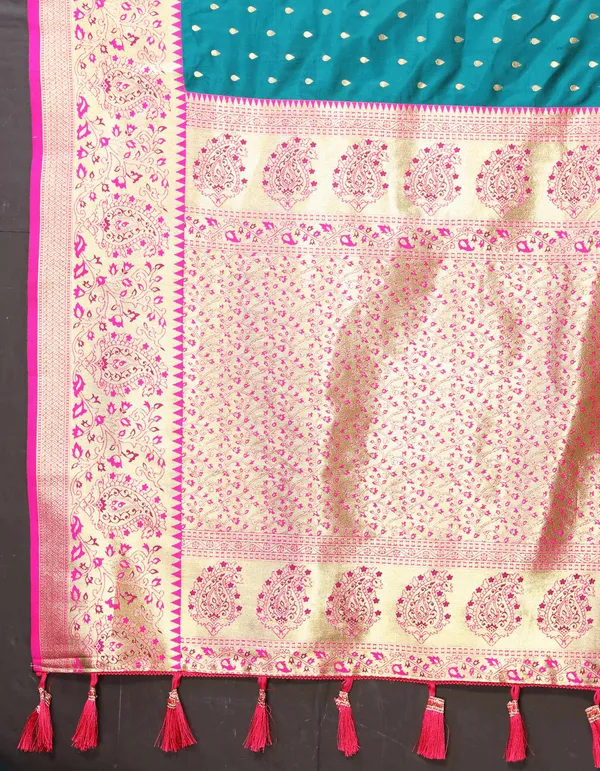 Peacoke_Blue_Soft_Silk_With_Zari_Weaving_Design_And_Rich_Zari_Weaving_Pallu_Saree