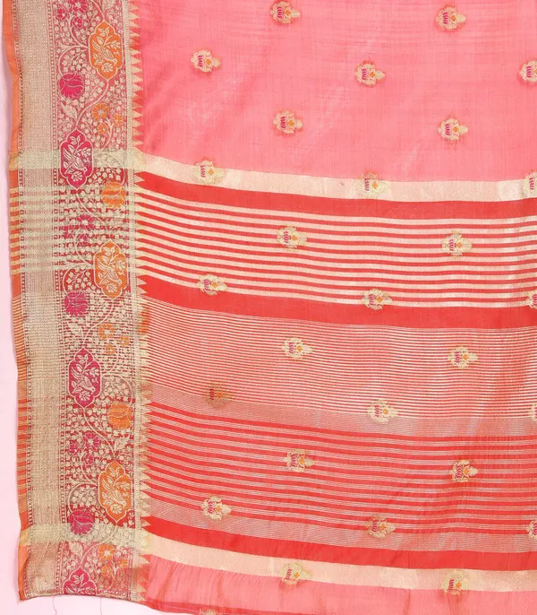Pink_Soft_Organza_Silk_With_Meenakari_Weaving_Motifs_And_Zari_Weaving_Pallu_Saree