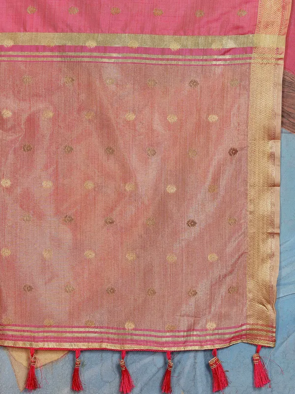 Pink_Soft_Katan_Silk_With_Zari_Weaving_Design_And_Zari_Weaving_Pallu_Border_Saree