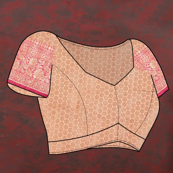 Peach_Soft_Katan_Silk_With_Zari_Weaving_Design_And_Zari_Weaving_Pallu_Border_Saree