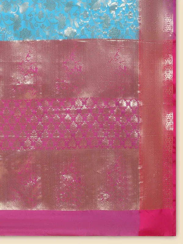 Sky_Blue_Soft_Banarasi_Silk_With_Beautiful_Gold_Zari_Weaving_With_Rich_Pallu_Saree
