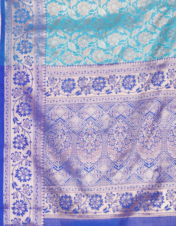 Blue_Lichi_Silk_With_Beautiful_Sliver_And_Cooper_Zari_Weaving_With_Rich_Pallu_Saree