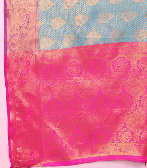 Sky_Blue_Lichi_Silk_With_Beautiful_Gold_And_Silver_Zari_Weaving_With_Rich_Pallu_Saree