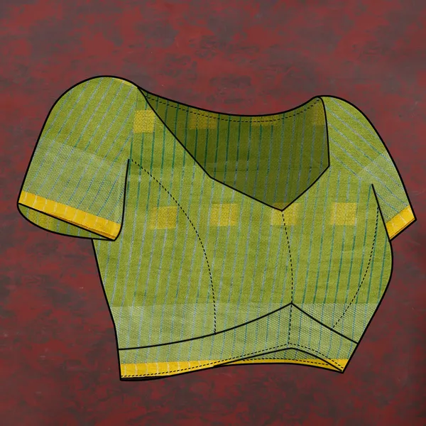 Green_Soft_Cotton_Dobi_Jacquard_Silk_Saree_And_Contrast_Pallu_Contrast_Matching_Blouse