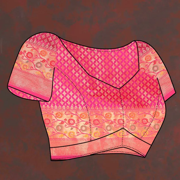 Pink_Soft_Organza_Silk_With_Meenakari_Weaving_Design_Pallu_Saree