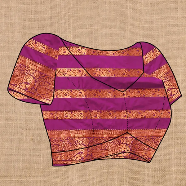 Majenta_Soft_Silk_With_Copper_Zari_Weaving_Design_And_Rich_Zari_Weaving_Pallu_Saree
