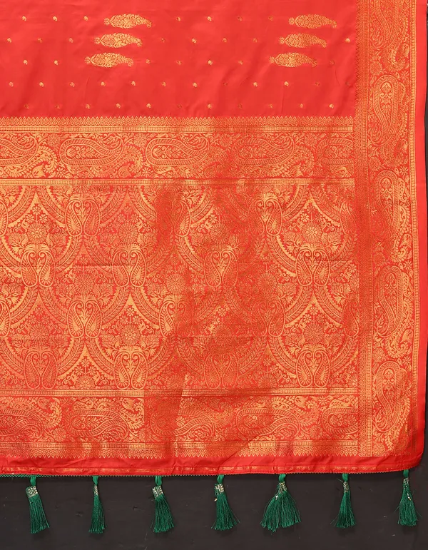Red_Soft_Silk_With_Copper_Zari_Weaving_Design_And_Rich_Zari_Weaving_Pallu_Saree