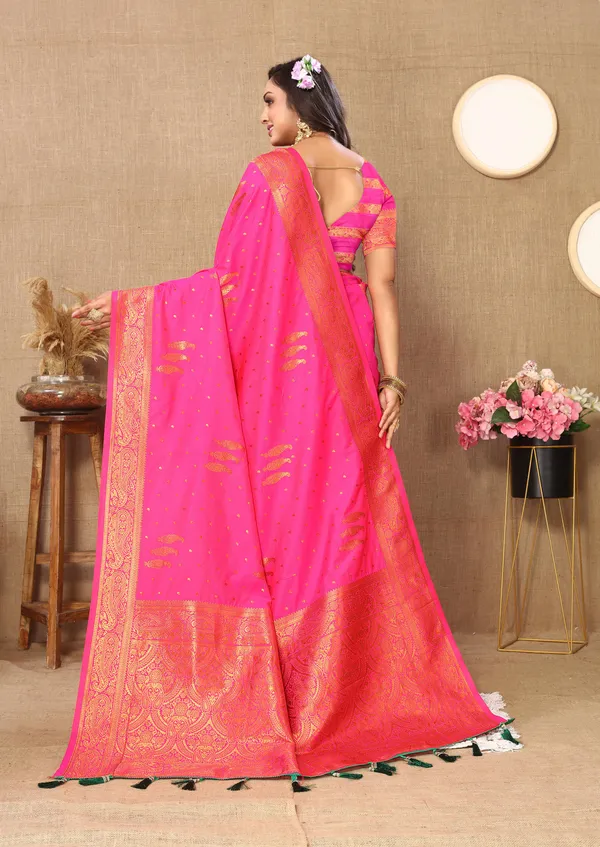 Pink_Soft_Silk_With_Copper_Zari_Weaving_Design_And_Rich_Zari_Weaving_Pallu_Saree