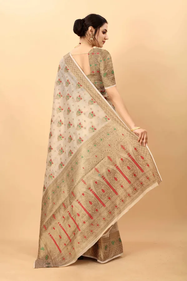 Chickoo_Amazing_Ethnic_Wear_Silk_Blended_Chanderi_Traditional_Saree