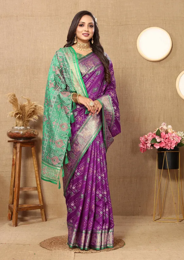 Wine_Soft_Patola_Silk_With_Meenakari_Zari_Weaving_Patterns_And_Rich_Zari_Weaving_Pallu_Saree