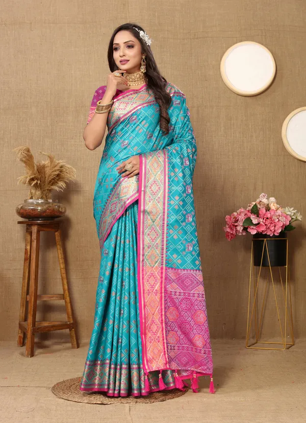 Sky_Blue_Soft_Patola_Silk_With_Meenakari_Zari_Weaving_Patterns_And_Rich_Zari_Weaving_Pallu_Saree