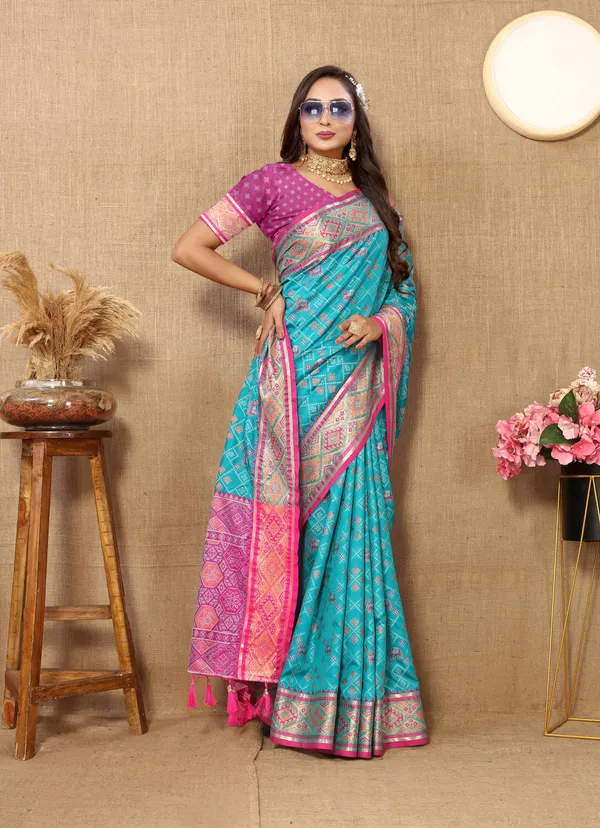 Sky_Blue_Soft_Patola_Silk_With_Meenakari_Zari_Weaving_Patterns_And_Rich_Zari_Weaving_Pallu_Saree
