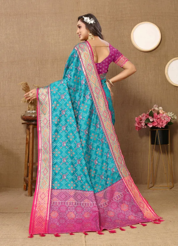 Sky_Blue_Soft_Patola_Silk_With_Meenakari_Zari_Weaving_Patterns_And_Rich_Zari_Weaving_Pallu_Saree