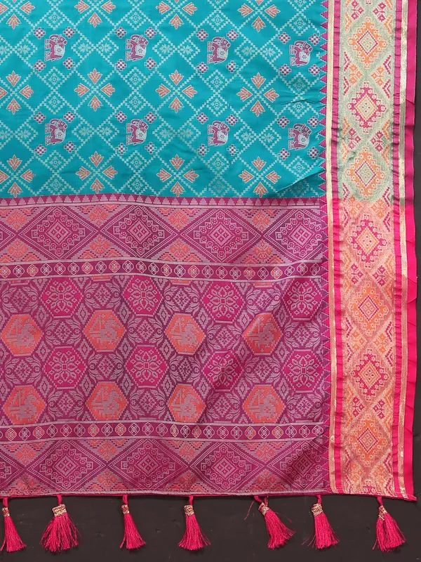 Sky_Blue_Soft_Patola_Silk_With_Meenakari_Zari_Weaving_Patterns_And_Rich_Zari_Weaving_Pallu_Saree