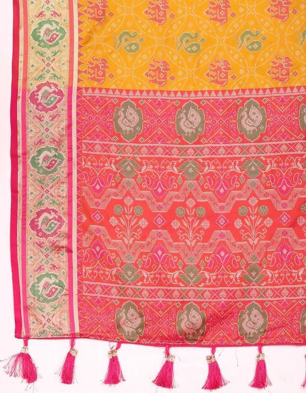 Gold_Soft_Patola_Silk_With_Meenakari_Zari_Weaving_Patterns_And_Rich_Zari_Weaving_Pallu_Saree