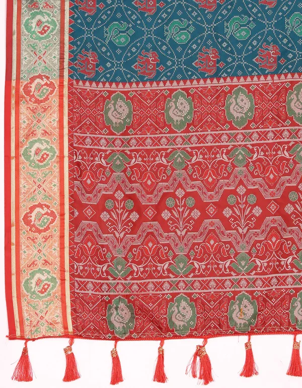 Navy_Blue_Soft_Patola_Silk_With_Meenakari_Zari_Weaving_Patterns_And_Rich_Zari_Weaving_Pallu_Saree