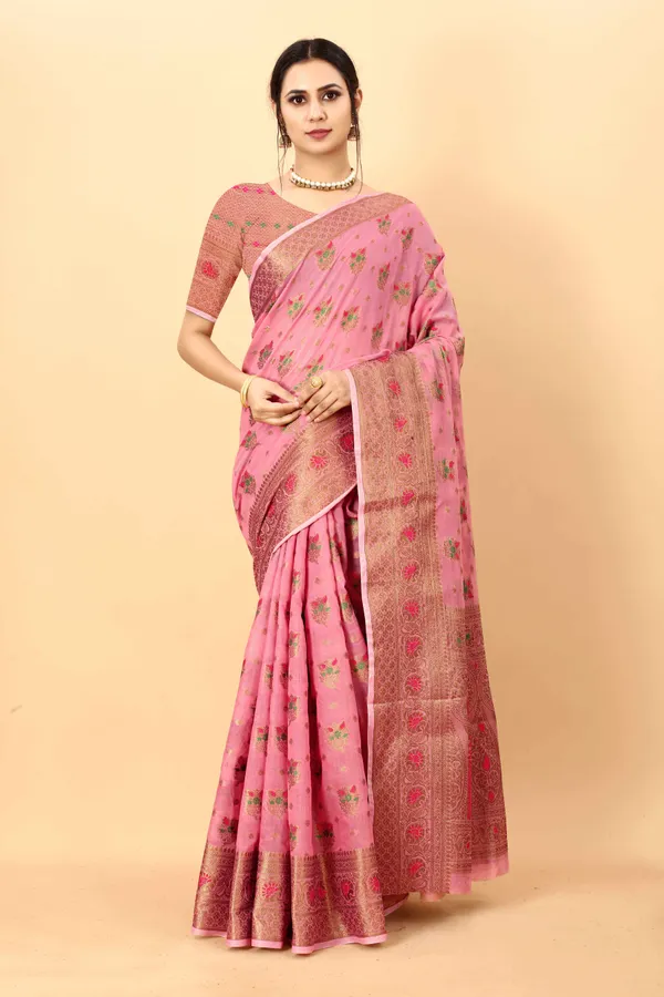 Pink_Amazing_Ethnic_Wear_Silk_Blended_Chanderi_Traditional_Saree