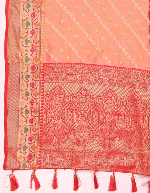 Orange_Soft_Organza_Silk_With_Meenakari_Weaving_Design_Pallu_Saree