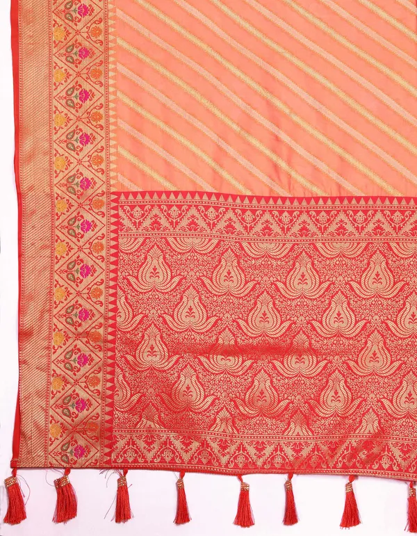 Orange_Soft_Organza_Silk_With_Meenakari_Weaving_Design_Pallu_Saree