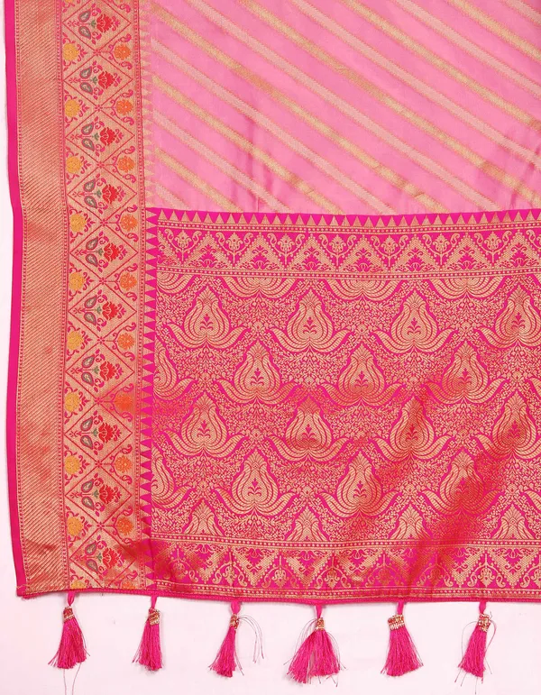 Pink_Soft_Organza_Silk_With_Meenakari_Weaving_Design_Pallu_Saree