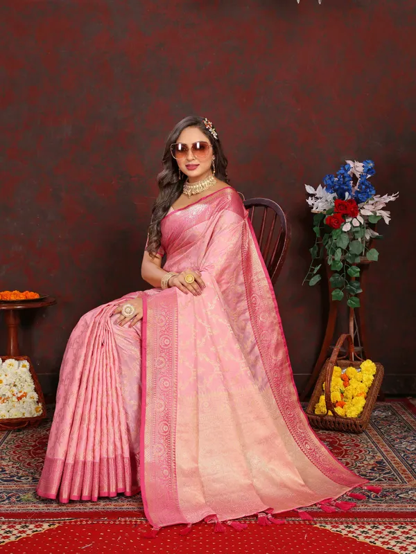 Pink_Soft_Katan_Silk_With_Zari_Weaving_Design,_Rich_Zari_Weaving_Pallu_Saree