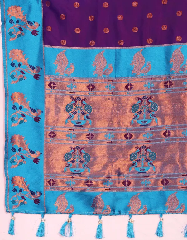 Majenta_Soft_Paithani_Silk_With_Zari_Weaving_Design_Pallu_Saree
