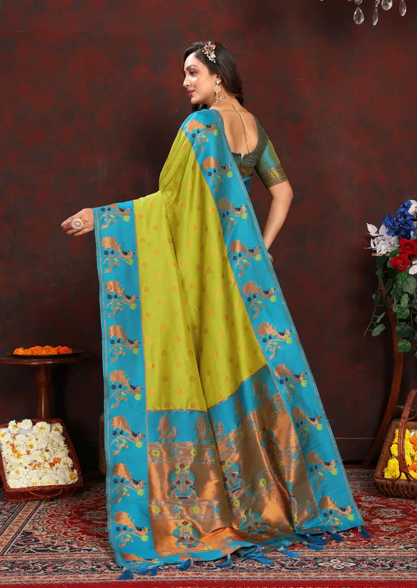 Pista_Green_Soft_Paithani_Silk_With_Zari_Weaving_Design_Pallu_Saree